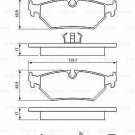 BOSCH 0986424027 Brake Pad Set, disc brake for CITROËN, DAIMLER, FIAT, JAGUAR, L