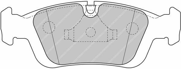 FERODO FDS1300 Brake Pad Set, disc brake for ALPINA, BMW, WIESMANN