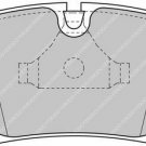 FERODO FDS1300 Brake Pad Set, disc brake for ALPINA, BMW, WIESMANN