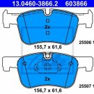 ATE 13.0460-3866.2 Brake Pad Set, disc brake for BMW