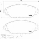 BREMBO P85131 Brake Pad Set, disc brake for SEAT, VW