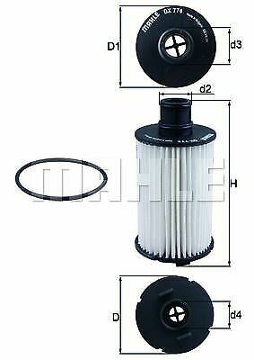 MAHLE OX 774D Oil Filter for JAGUAR, LAND ROVER