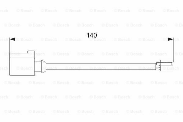 BOSCH 1987474566 Warning Contact, brake pad wear for PORSCHE, VW