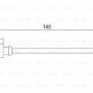 BOSCH 1987474566 Warning Contact, brake pad wear for PORSCHE, VW