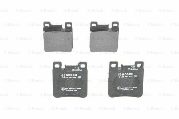 BOSCH 0986460965 Brake Pad Set, disc brake for CHRYSLER, MERCEDES-BENZ