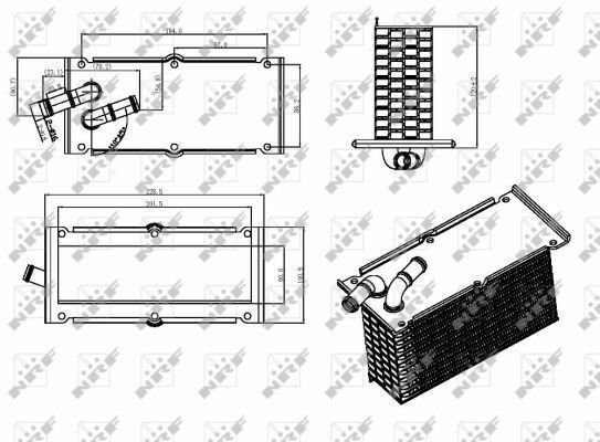 NRF 30292 Intercooler, charger for AUDI, SEAT, SKODA, VW