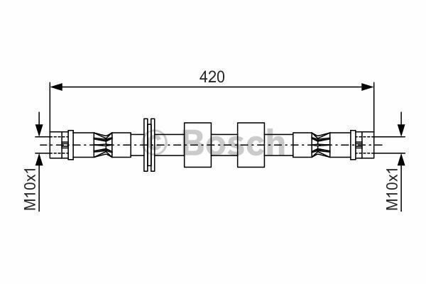 BOSCH 1987476414 Brake Hose for BMW