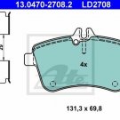 ATE 13.0470-2708.2 Brake Pad Set, disc brake for MERCEDES-BENZ