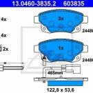 ATE 13.0460-3835.2 Brake Pad Set, disc brake for FORD
