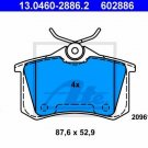 ATE 13.0460-2886.2 Brake Pad Set, disc brake for AUDI, SEAT, SKODA, VW