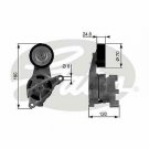 GATES T38438 Tensioner Pulley, v-ribbed belt for AUDI, SEAT, SKODA, VW