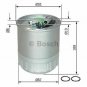BOSCH F026402056 Fuel filter for JEEP, MERCEDES-BENZ
