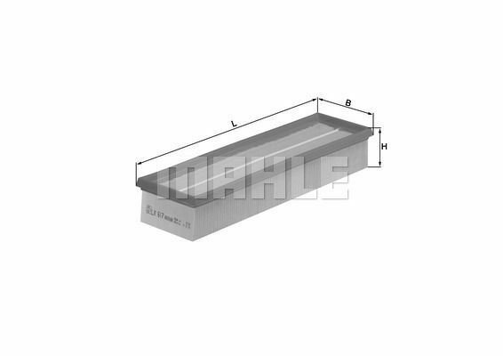 MAHLE LX617 Air Filter for ISDERA, MERCEDES-BENZ