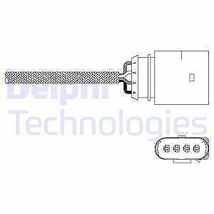 DELPHI ES20338-12B1 Lambda Sensor for AUDI, SEAT, SKODA, VW