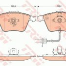 TRW GDB1617 Brake Pad Set, disc brake for AUDI, SEAT