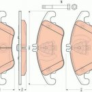 TRW GDB1737 Brake Pad Set, disc brake for MERCEDES-BENZ