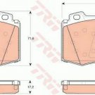 TRW GDB1454 Brake Pad Set, disc brake for MERCEDES-BENZ