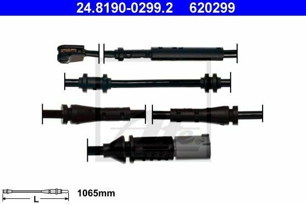 ATE 24.8190-0299.2 Warning Contact, brake pad wear for BMW
