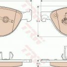 TRW GDB1963 Brake Pad Set, disc brake for JAGUAR