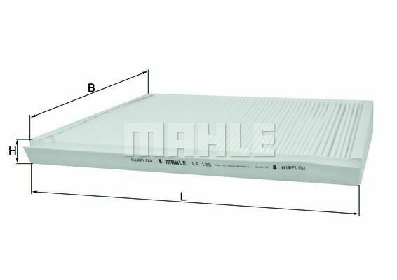MAHLE LA 129 Filter, interior air for MERCEDES-BENZ