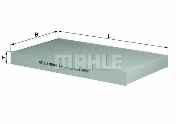 MAHLE LA 46 Filter, interior air for AUDI