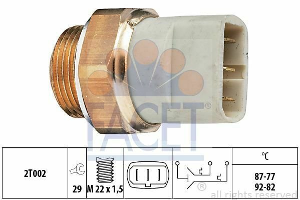 FACET 7.5626 Temperature Switch, radiator fan for AUDI, VW