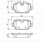 BOSCH 0986494461 Brake Pad Set, disc brake for MINI