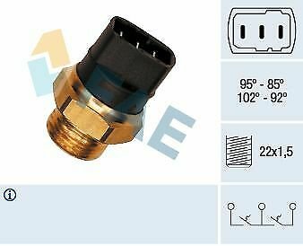 FAE 37820 Temperature Switch, radiator fan for AUDI, MERCEDES-BENZ, PORSCHE, SEA