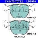 ATE 13.0470-7078.2 Brake Pad Set, disc brake for BMW