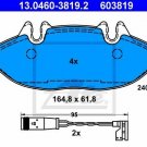 ATE 13.0460-3819.2 Brake Pad Set, disc brake for MERCEDES-BENZ