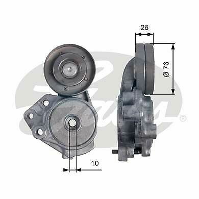 GATES T39173 Tensioner Pulley, v-ribbed belt for AUDI, SEAT, SKODA, VW