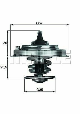 MAHLE TX3071D Thermostat, coolant for AUDI, SKODA, VW