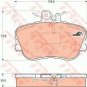 TRW GDB1094 Brake Pad Set, disc brake for MERCEDES-BENZ