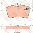 TRW GDB1628 Brake Pad Set, disc brake for MERCEDES-BENZ