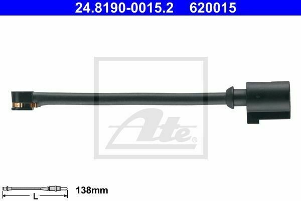 ATE 24.8190-0015.2 Warning Contact, brake pad wear for PORSCHE, VW