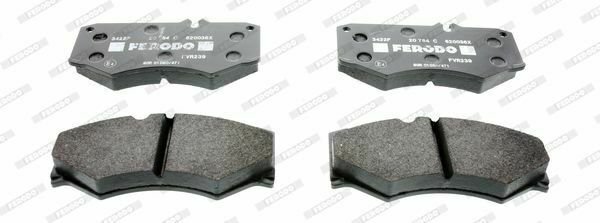 FERODO FVR239 Brake Pad Set, disc brake for MERCEDES-BENZ, PUCH, VW