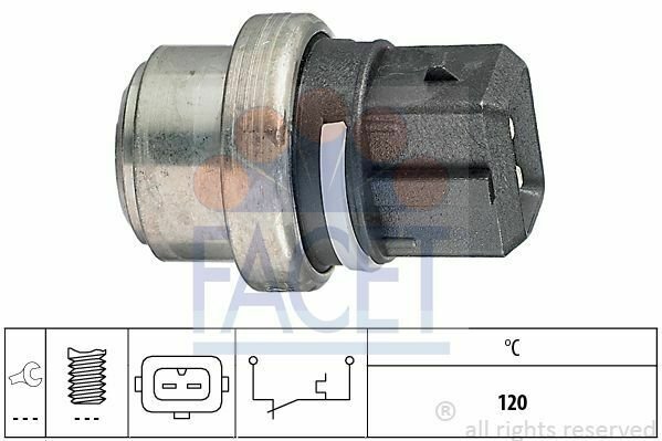 FACET 7.4074 Temperature Switch, coolant warning lamp for AUDI, SEAT, SKODA, VW