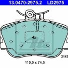 ATE 13.0470-2975.2 Brake Pad Set, disc brake for MERCEDES-BENZ