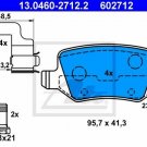 ATE 13.0460-2712.2 Brake Pad Set, disc brake for MERCEDES-BENZ