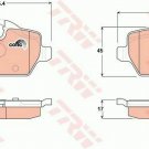 TRW GDB1612 Brake Pad Set, disc brake for BMW, FIAT, MINI