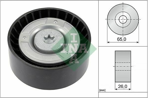INA 532060810 Deflection/Guide Pulley, v-ribbed belt for MERCEDES-BENZ