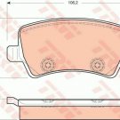 TRW GDB1685 Brake Pad Set, disc brake for FORD, LAND ROVER, VOLVO