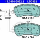 ATE 13.0470-3852.2 Brake Pad Set, disc brake for MERCEDES-BENZ