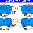 ATE 13.0460-7179.2 Brake Pad Set, disc brake for OPEL