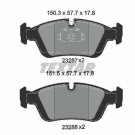 TEXTAR 2328702 Brake Pad Set, disc brake for ALPINA, BMW, WIESMANN