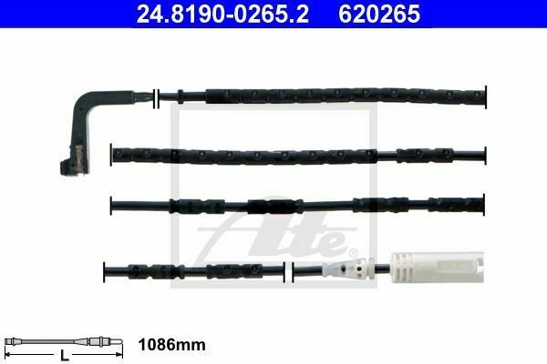 ATE 24.8190-0265.2 Warning Contact, brake pad wear for BMW
