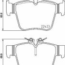 BREMBO P50133 Brake Pad Set, disc brake for MERCEDES-BENZ