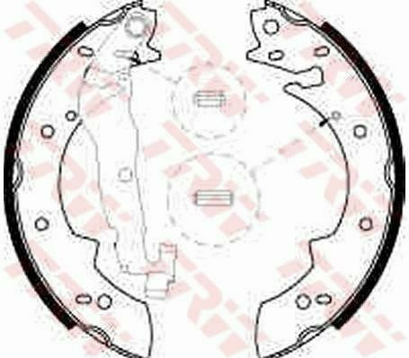 TRW GS8524 Brake Shoe Set for ALFA ROMEO, RENAULT, SUZUKI, VOLVO