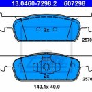 ATE 13.0460-7298.2 Brake Pad Set, disc brake for DACIA, RENAULT, SMART