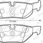 JURID 573139JC Brake Pad Set, disc brake for BMW